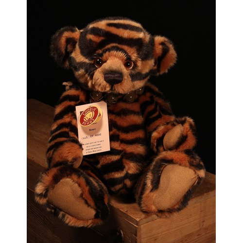 6070 - Charlie Bears CB125150 Shardul Tiger teddy bear, from the 2012 Secret Collections, designed by Isabe... 