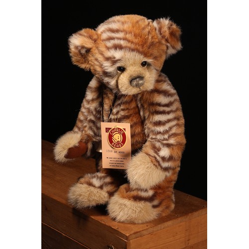 6071 - Charlie Bears CB114971 Abhay Leopard teddy bear, from the 2011 Secret Collections, designed by Isabe... 