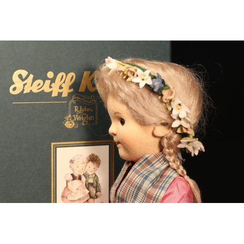 6089 - Steiff (Germany) EAN 710247 R.John Wright Steiff Kinder Collection Katharina felt doll, trademark 'S... 