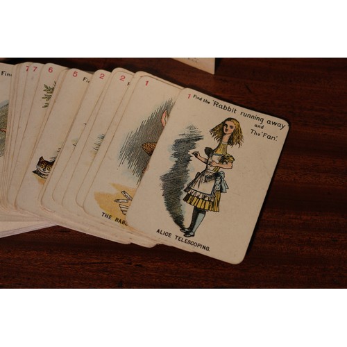 6129 - Parlour Games - a late 19th century Alice In Wonderland card game, comprising forty eight pictorial ... 