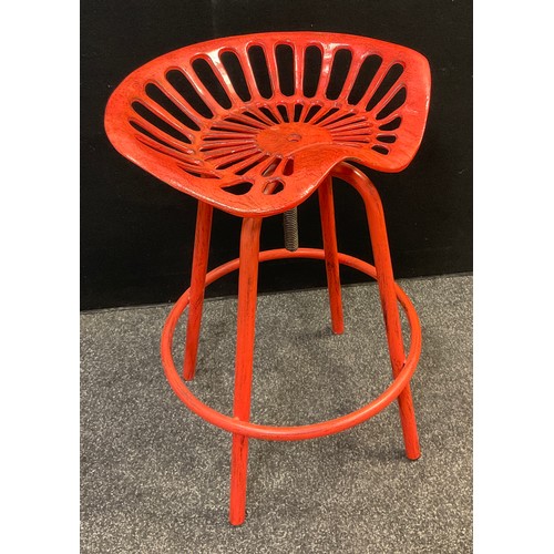 Red tractor discount seat bar stools