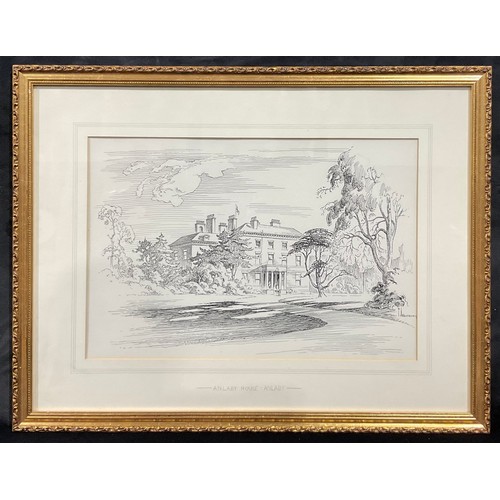 32 - Frank Armstrong (1900-1966) 
Anlaby House - Anlaby 
signed, pen and ink, 30cm x 45cm
