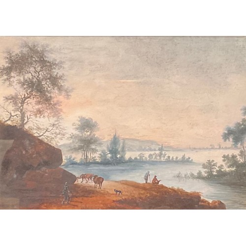 53 - English School (early 19th century)
Driving Cattle
watercolour, 20.5cm x 29cm