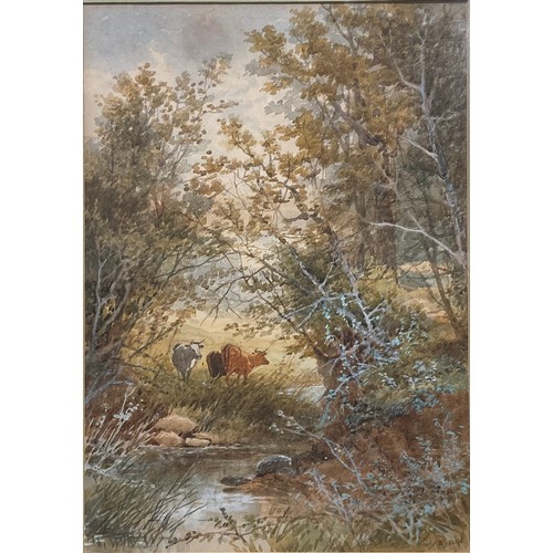 95 - Tom Rowden (1842-1926)
The Creedy At Sandford
signed, watercolour, 35cm x 25cm