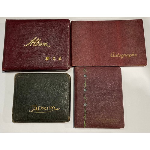 239 - An Autograph album, Harry Corbett & Sooty; three autograph albums with watercolours, etc (4)