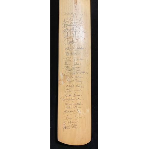 243 - Cricket Interest - Derbyshire, 1988 cricket bat, signed