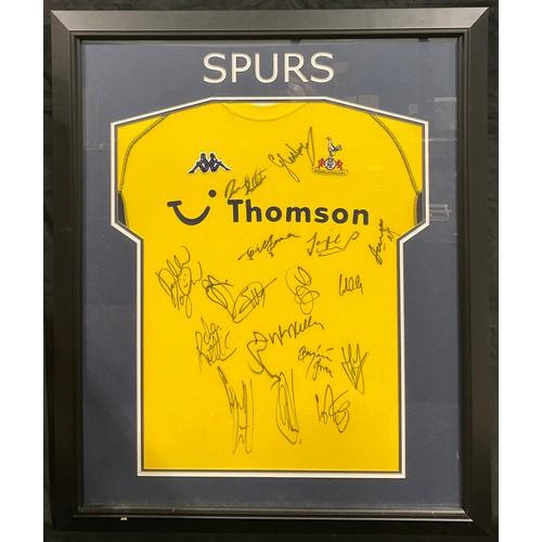 246 - Sport, Football, Autographs - a Tottenham F.C. signed football shirt, framed