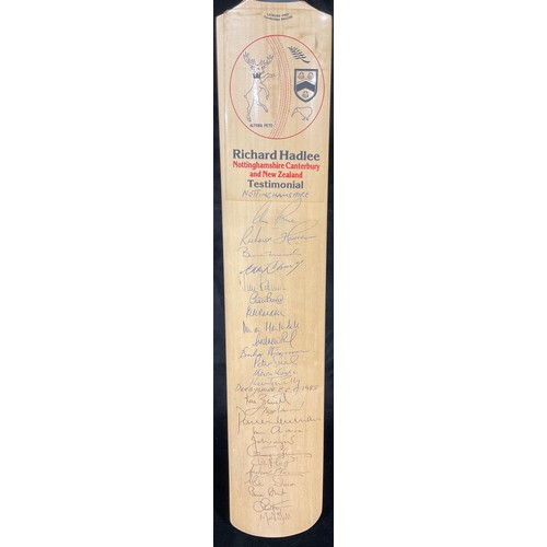 251 - Cricket Interest - a Richard Hadlee, Nottinghamshire Canterbury and New Zealand Testimonial cricket ... 