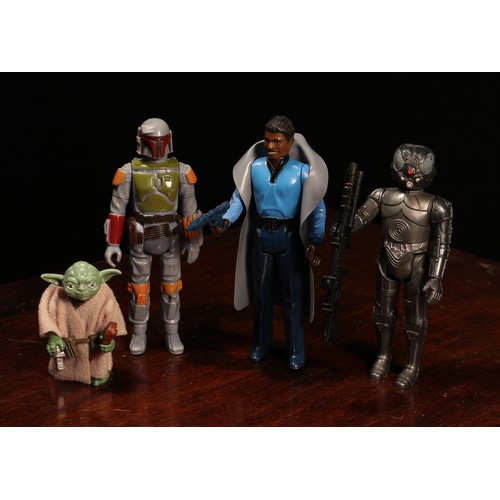 6177 - Star Wars 3¾ loose action figures, comprising Boba Fett, Lando Calrissian with cape and Rebel Blaste... 