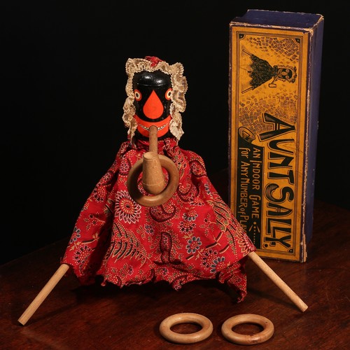 6204 - Juvenalia - an early 20th century Aunt Sally novelty indoor parlour game, comprising a wooden painte... 