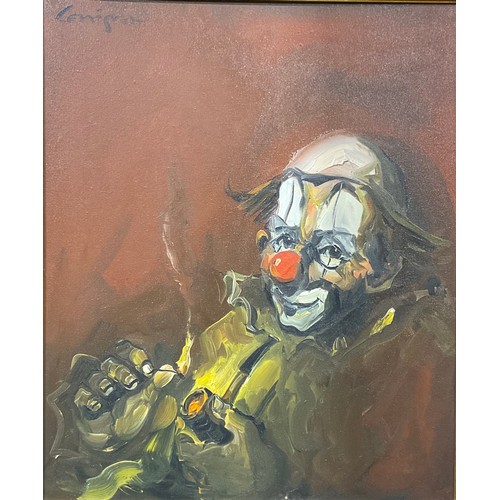 Cavan Corrigan Study of a Clown signed, dated 1978, oil on canvas, 60cm ...