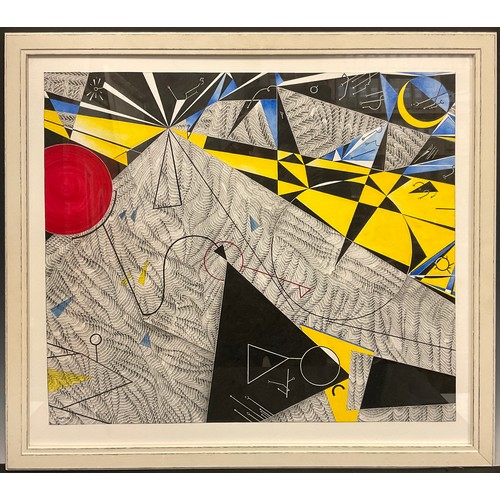 12 - Samson (British Modern School), Orchestra of colour and form, signed, ink and watercolour, 55cm x 64... 