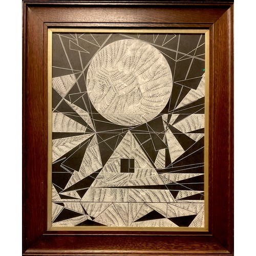 23 - Samson (British Modern School), 'The Assemblage of Monumental Forms’, signed, ink drawing, 61cm x 48... 