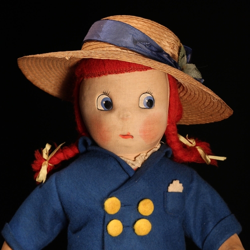 4014 - A 1920's/1930's 'Suzie Q' novelty cloth character doll, attributed to Madame Alexander Dolls (New Yo... 