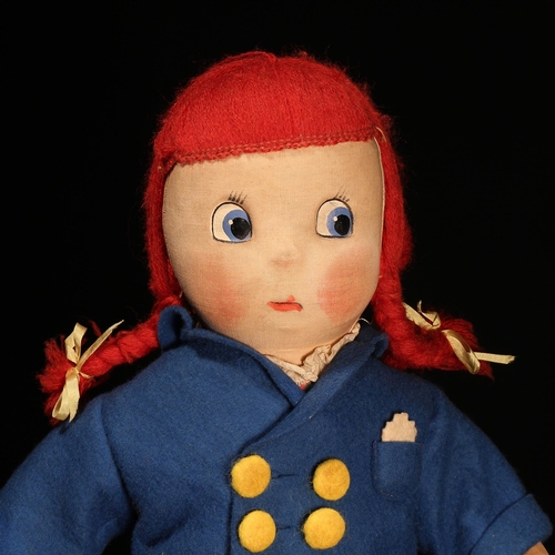 4014 - A 1920's/1930's 'Suzie Q' novelty cloth character doll, attributed to Madame Alexander Dolls (New Yo... 