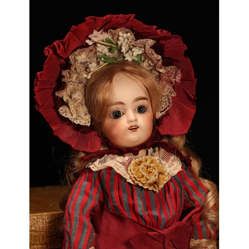 4063 - A Pintel & Godchaux (France) bisque head Bébé doll, the bisque head with inset fixed blue glass eyes... 