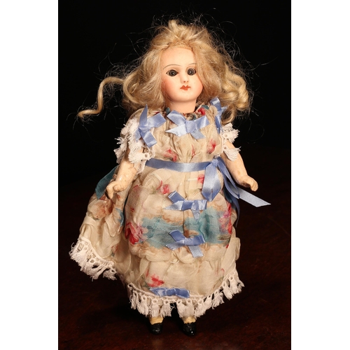 4068 - A Pintel & Godchaux (France) bisque head Bébé doll, the bisque head with inset fixed blue glass eyes... 