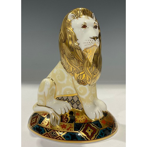 20 - A Royal Crown Derby paperweight, The Heraldic Lion, second in a series inspired by Heraldic Beasts, ... 