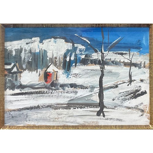 31 - Modern School
Winter Landscape
mixed media, 10.5cm x 15cm