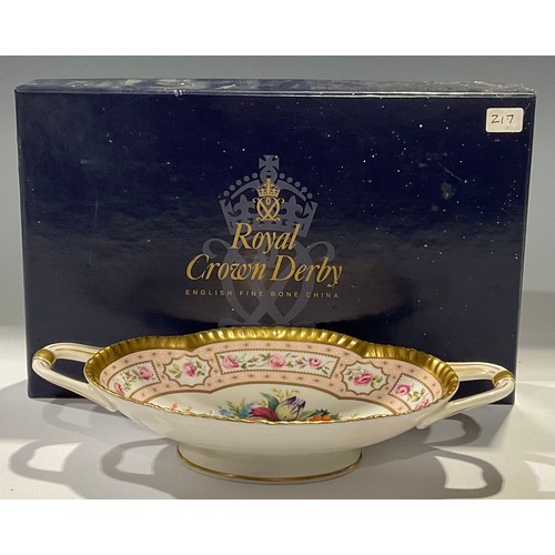 48 - A Royal Crown Derby two handled commemorative dish, The 250 Collection, limited edition 217/750, 22.... 