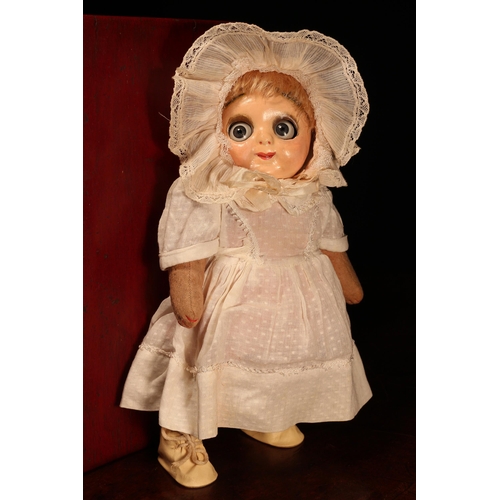 4124 - An early 20th century painted composition head and jointed stuffed felt bodied novelty 'Hug Me Kids'... 