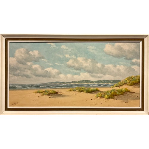 78 - A H Nordberg (1899-1969)
Across to the dunes, a coastal view  
signed, oil on canvas, 40.5cm x 81cm.