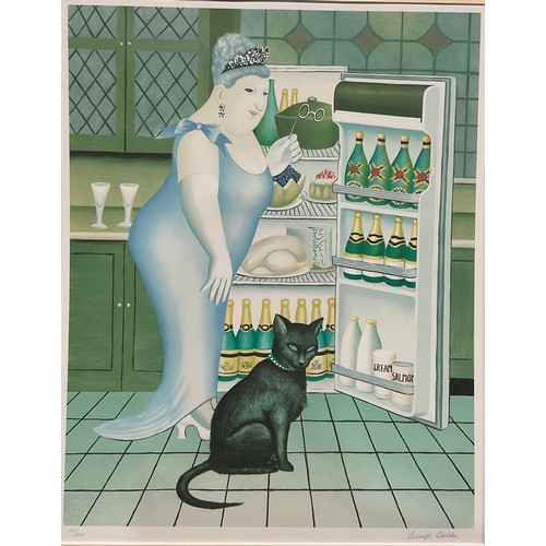 319 - Beryl Cook, by and after, The Open Fridge, 55/300, signed and numbered in pencil, 57cm x 44cm