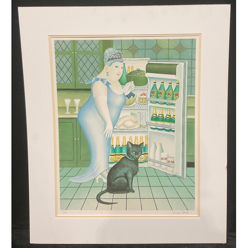 319 - Beryl Cook, by and after, The Open Fridge, 55/300, signed and numbered in pencil, 57cm x 44cm