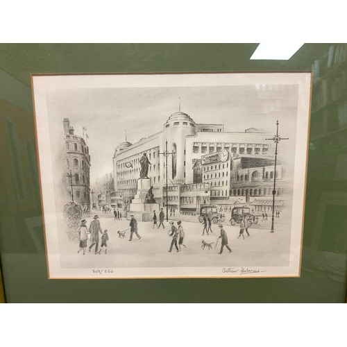 170 - Arthur Delaney (1927-1987) limited edition prints; Albert Memorial, Manchester Cathedral, Manchester... 