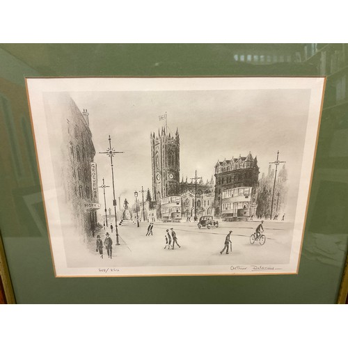 170 - Arthur Delaney (1927-1987) limited edition prints; Albert Memorial, Manchester Cathedral, Manchester... 