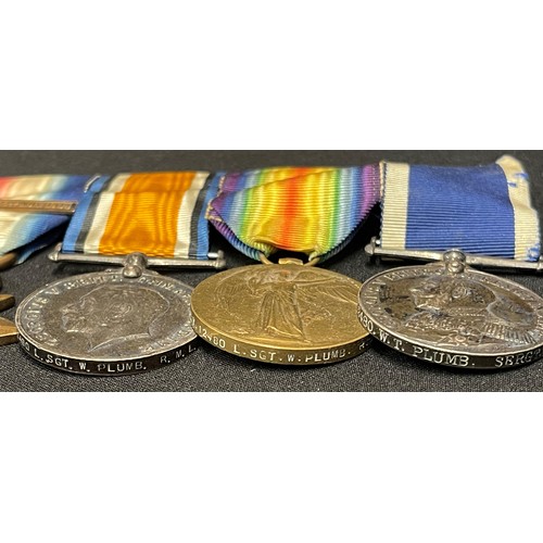 2008 - WW1 British 1914 Mons Star with August 1914 Clasp, British War Medal, Victory Medal and Royal Navy L... 