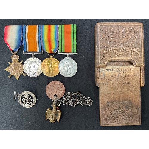 2010 - WW1 British Medal Group comprising of 1914-15 Star, War Medal Victory Medal and WW2 Defence Medal to... 