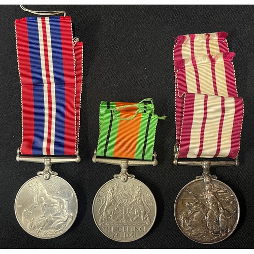2016 - WW2 British Royal Navy Medal group comprising of War Medal, Defence Medal and Naval General Service ... 