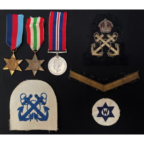2018 - WW2 British 1939-45 Star, Italy Star and War Medal. All complete with original ribbons. Along with R... 
