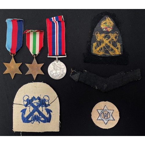 2018 - WW2 British 1939-45 Star, Italy Star and War Medal. All complete with original ribbons. Along with R... 