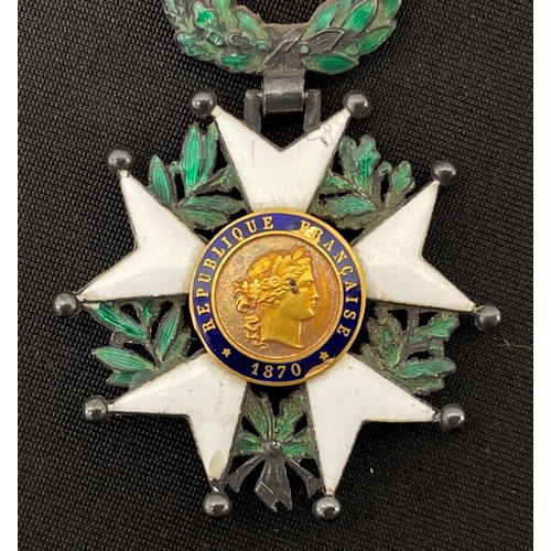 2022 - WW1 French Ordre National de la Légion d'honneur Knights Order medal , 3rd French Republic 1870 as i... 