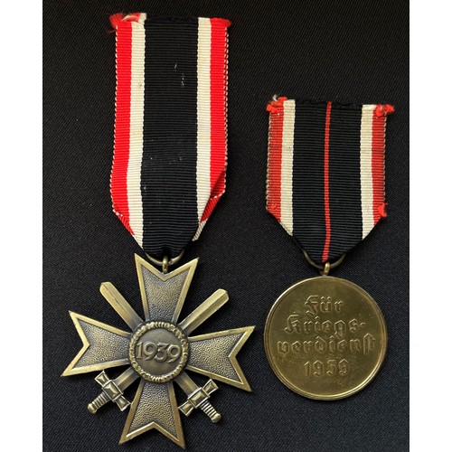 2032 - WW2 Third Reich Kriegsverdienstkreuz 2.Klasse mit Schwertern - War Merit Cross 2nd Class with Swords... 