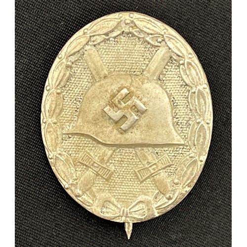 2036 - WW2 Third Reich Verwundetenabzeichen 1939 in Schwarz - Wound badge 1939 in Black. Steel example and ... 
