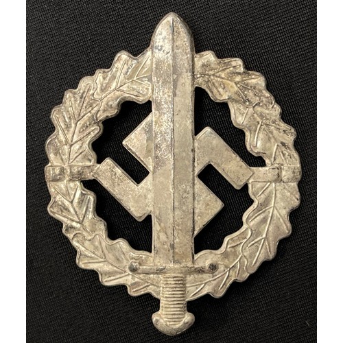 2042 - WW2 Third Reich Silberes SA-Sportabzeichen - SA Sports Badge in Silver. Maker marked 
