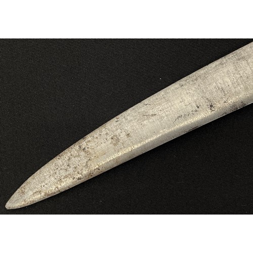 2048 - French 1866 Pattern Chassepot bayonet with fullered single edged blade 575mm in length. Maker marked... 