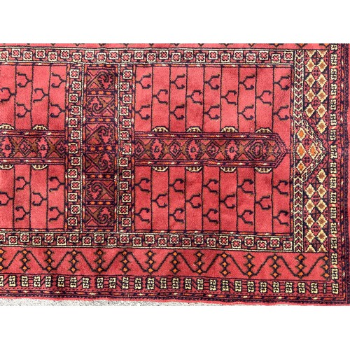 638 - An Afghan Baluch type wool rug or carpet, 150cm x 93cm