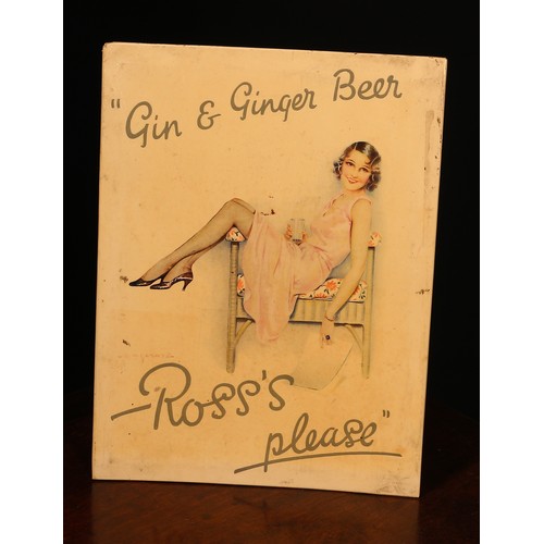 6296 - Advertising - a rectangular shaped pictorial easel backed showcard/advert, printed on celluloid and ... 