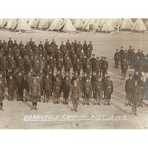 2059 - WW1 Canadian Expeditionary Force, 154th Overseas Battalion large framed panoramic photo, official au... 