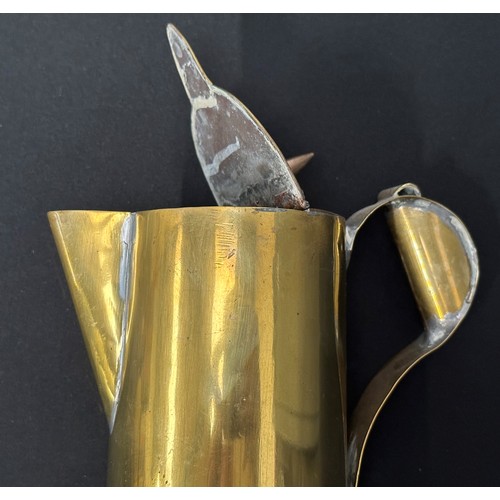 2075 - WW1 British Trench Art collection made from British, French and German shell cases. Coffee Jug, Gong... 