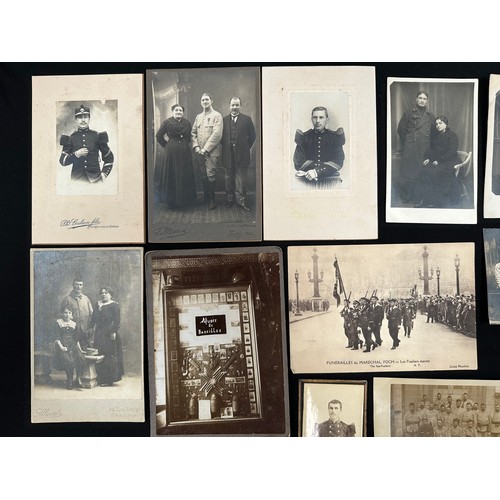 2076 - WW1 French Photograph and Postcard Collection. Approx. 40 images. One or two have inscriptions to th... 