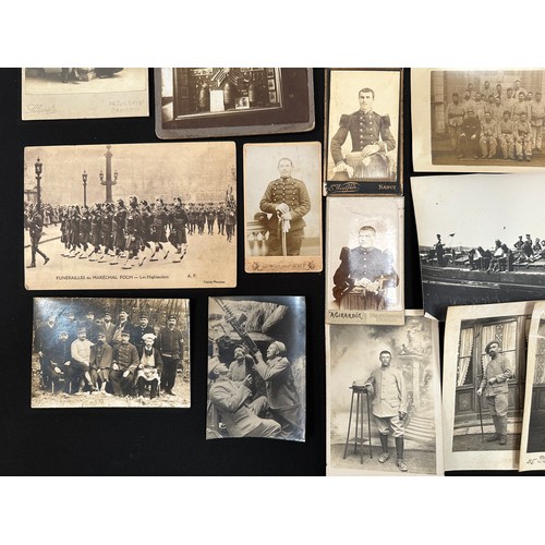 2076 - WW1 French Photograph and Postcard Collection. Approx. 40 images. One or two have inscriptions to th... 