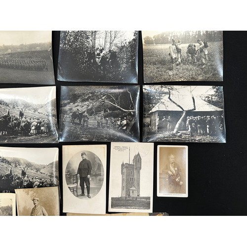 2076 - WW1 French Photograph and Postcard Collection. Approx. 40 images. One or two have inscriptions to th... 