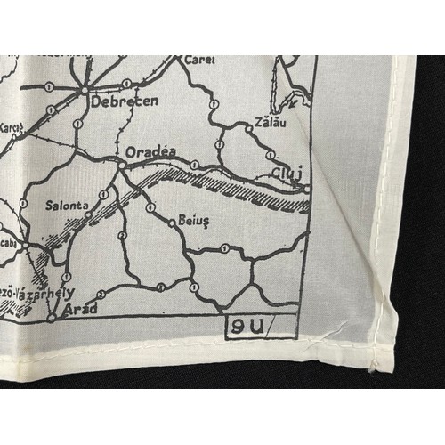 2106 - WW2 British RAF Silk Escape and Evasion Map of Germany, single sided, ref 9U.