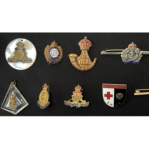 2133 - WW2 British Sweethearts and Enamel Badge Collection. Some later post war badges included.