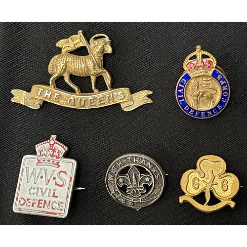 2133 - WW2 British Sweethearts and Enamel Badge Collection. Some later post war badges included.